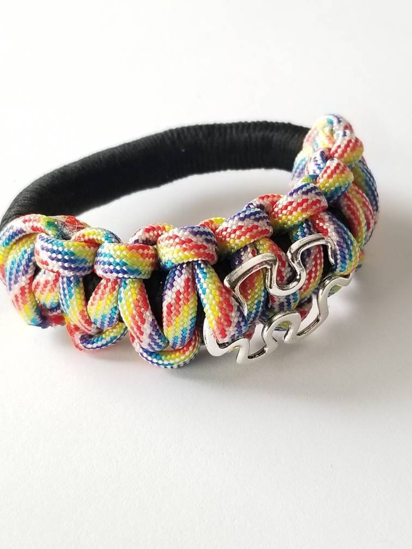 Autism Medical ID Bracelet Multi Colored Stretch Wrist Band Etsy
