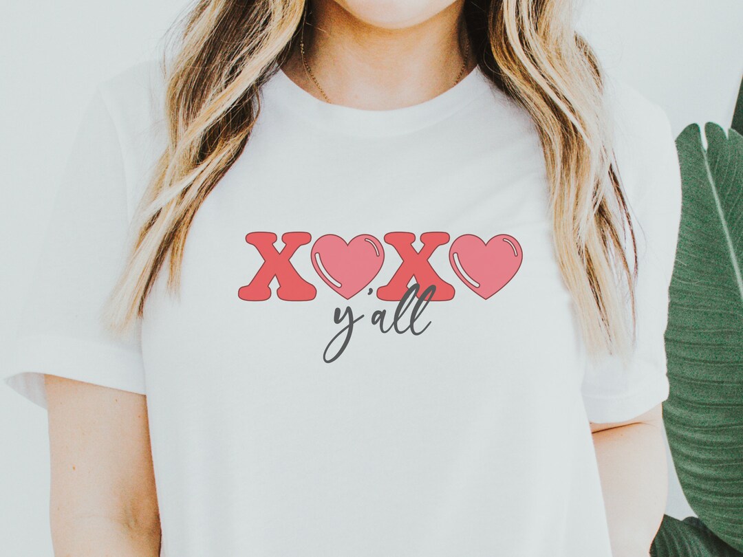 XOXO Yall Svg, Valentines Day Svg, Svg Design, Cut File, Valentines Day ...