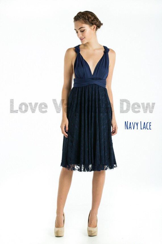 navy wrap dress for wedding