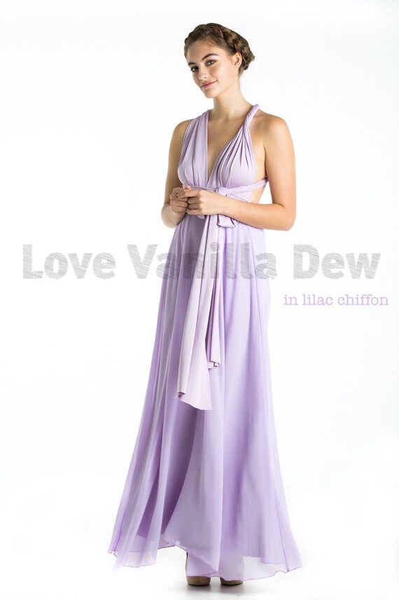 infinity dress chiffon overlay