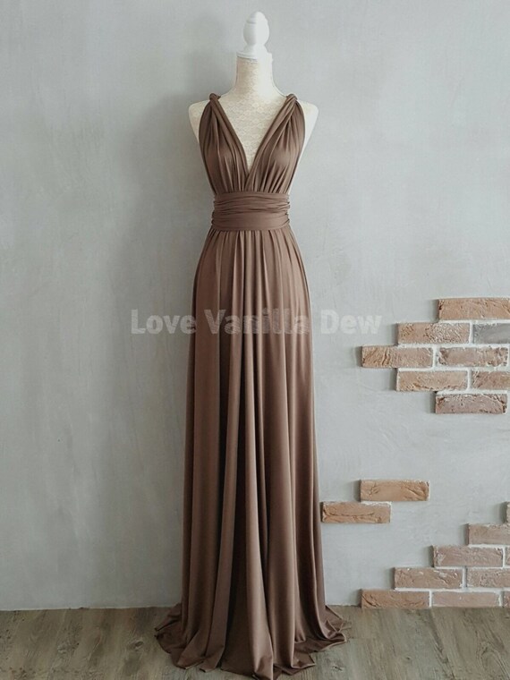 brown infinity dress