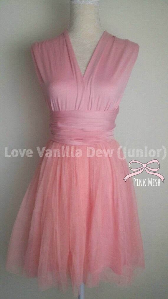infinity dress rose pink
