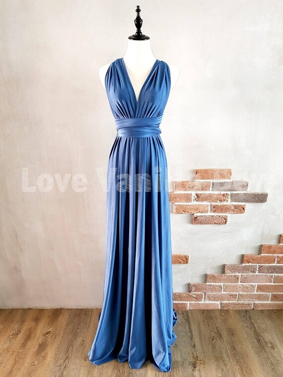 sapphire blue bridesmaid dresses for cheap