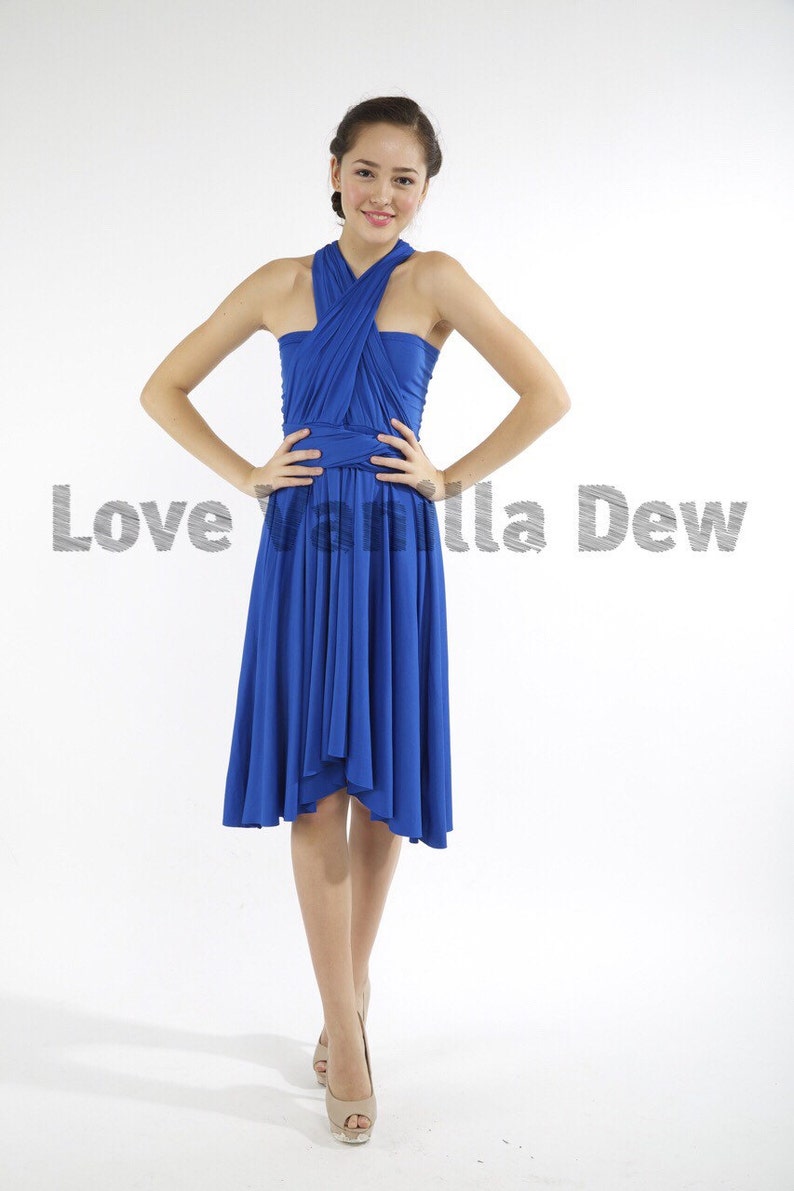 royal blue infinity dress bridesmaid