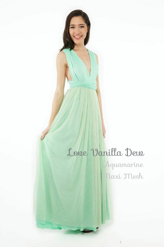 aquamarine infinity dress