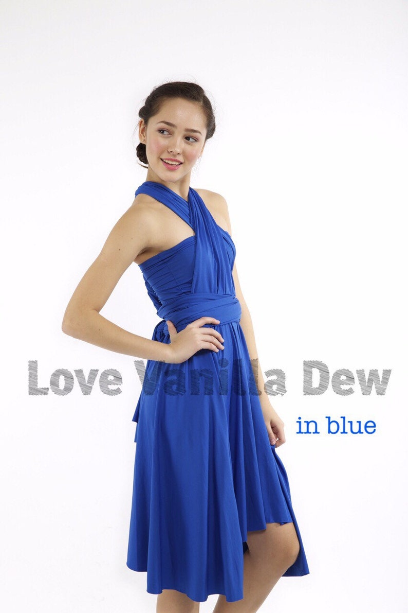 infinity dress above the knee length