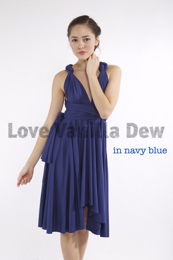 Dark Blue Straight Dresses