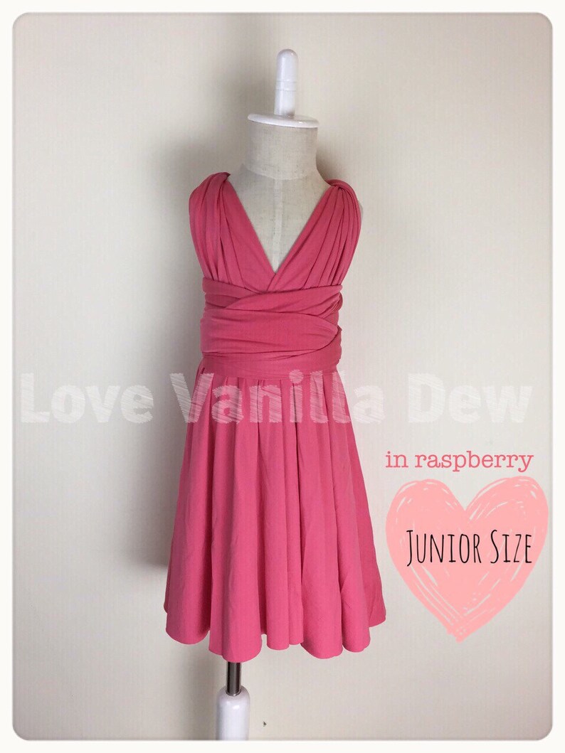 Raspberry Junior Bridesmaid Dresses