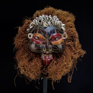 Superb old African TIKAR mask from Cameroon