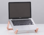 SKÍNA || Notebook / Laptop Stand / copper / pipes / Industrial Design / modern / Mid Century / Home Decor for the office