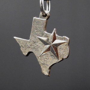Texas necklace made from coin, Texas lover pendant Texas gift for Texas lover jewelry Texas collector Lone Star State cut coin necklace