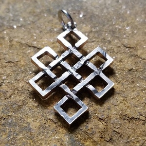 Celtic Knot pendant Celtic Knot necklace geometric pendant geometric necklace Irish pendant Ireland half dollar hand cut coin pendant
