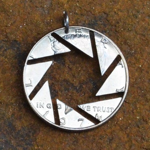 Camera Aperture pendant Aperture necklace photographer pendant photographer necklace photography pendant photography necklace coin