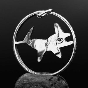 Hand-Cut Peruvian Nazca Lines Whale Coin Pendant Necklace - Ancient Civilization Peru Souvenir & Unique Whale Lover Gift - Nazca Art Jewelry