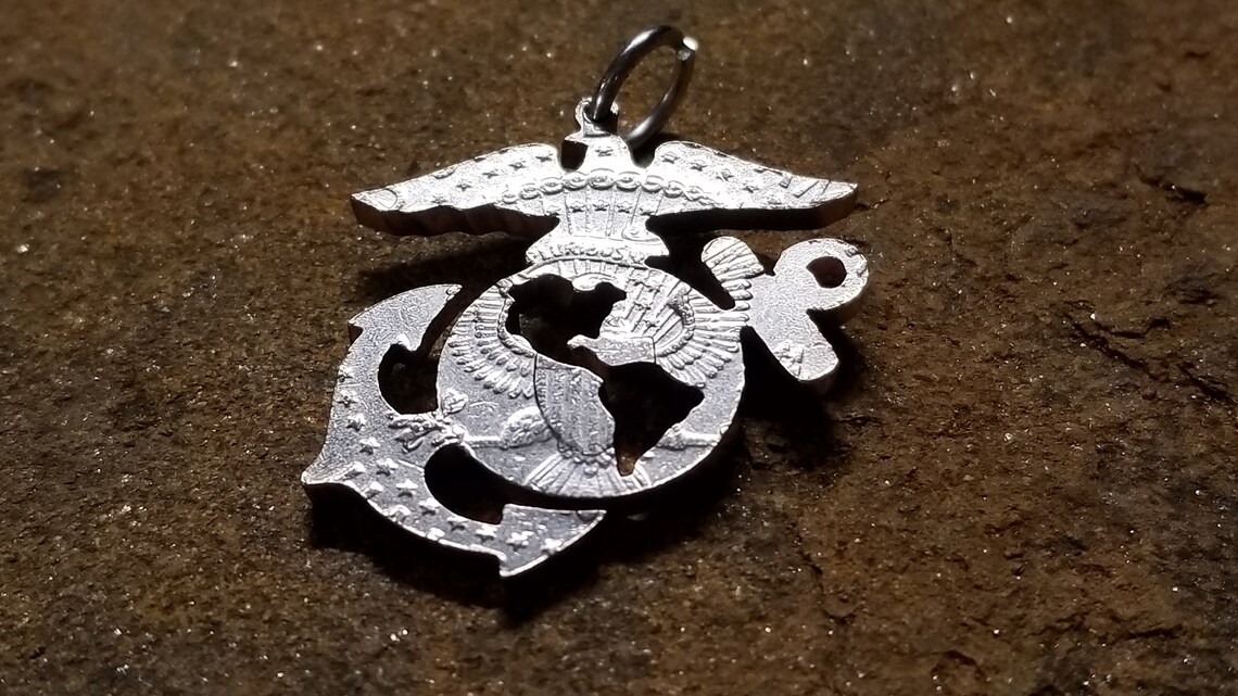 Marine Corps pendant Marines pendant Marines necklace USMC Etsy