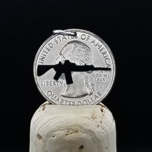Rifle Pendant AR-15 Rifle Pendant Rifle Necklace AR-15 Rifle Necklace ...