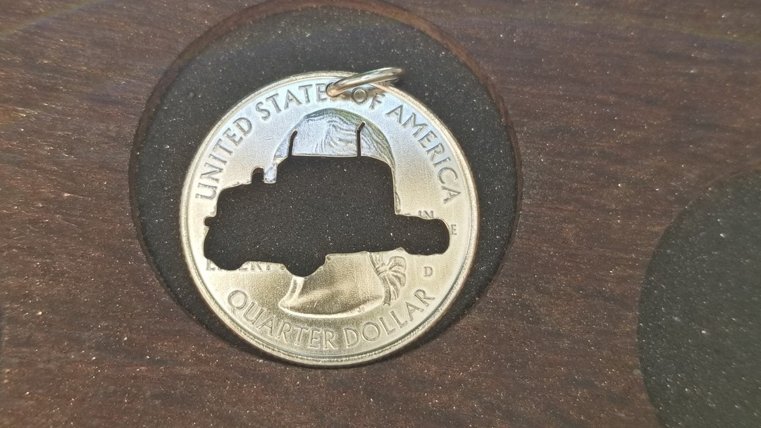 Semi Truck Pendant Semi Truck Necklace Big Truck Pendant Etsy