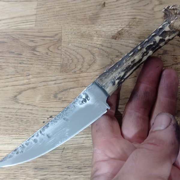 Forged knife with deer handle