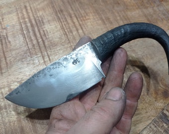 Forged knife with chamois handle