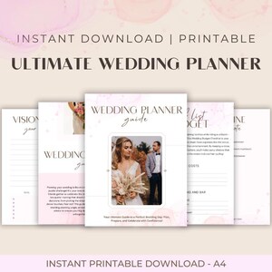 Ultimate Wedding Planning Guide eBook | Budget Checklist, Timeline, Vendor Tips & More | Digital Wedding Planner for Stress-Free Planning