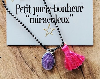 Collier grigri Vierge Marie / Bondieuseries / pendentif femme / Cadeau original