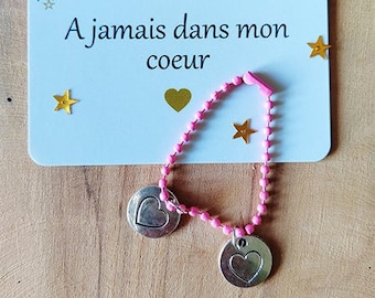 Cadeau deuil / cadeau commémoratif / A jamais dans mon coeur / cadeau témoignage amitié présence/ cadeau de réconfort