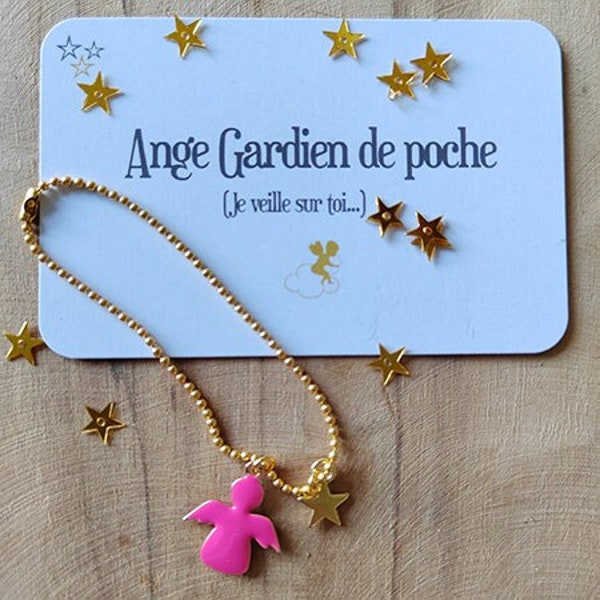 Ange Gardien de poche - Série Limitée / petit cadeau porte-bonheur maman / cadeau original / Amulette protection
