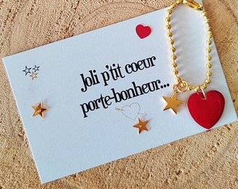 Joli p'tit coeur pour Maman / Cadeau fête des mères / petit cadeau amour  / Cadeau EVJF