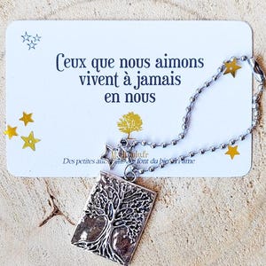 Ceux que nous aimons vivent à jamais en nous / cadeau Deuil / Cadeau témoignage amitié