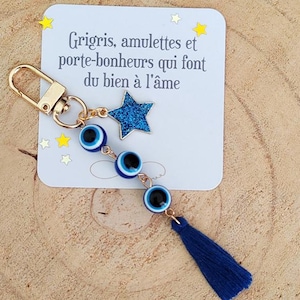 Porte-bonheur oeil protecteur / grigri de sac / petit cadeau anniversaire / cadeau original