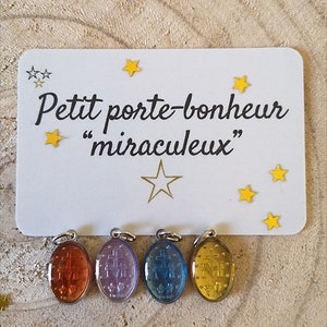 Porte-Bonheur Miraculeux / Médaille vierge Marie / Bondieuserie image 2