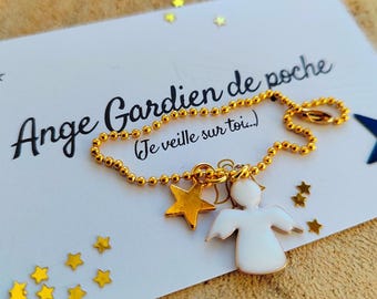 Ange gardien de poche, petit cadeau porte-bonheur, cadeau anniversaire, petit porte bonheur migon, Saint valentin, cadeau bien-être