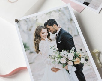 Photo Thank you Card Vellum Rose Gold Foil Vellum Wedding, vellum overlay, vertical, horizontal, unique, wedding thank you gift + Envelope