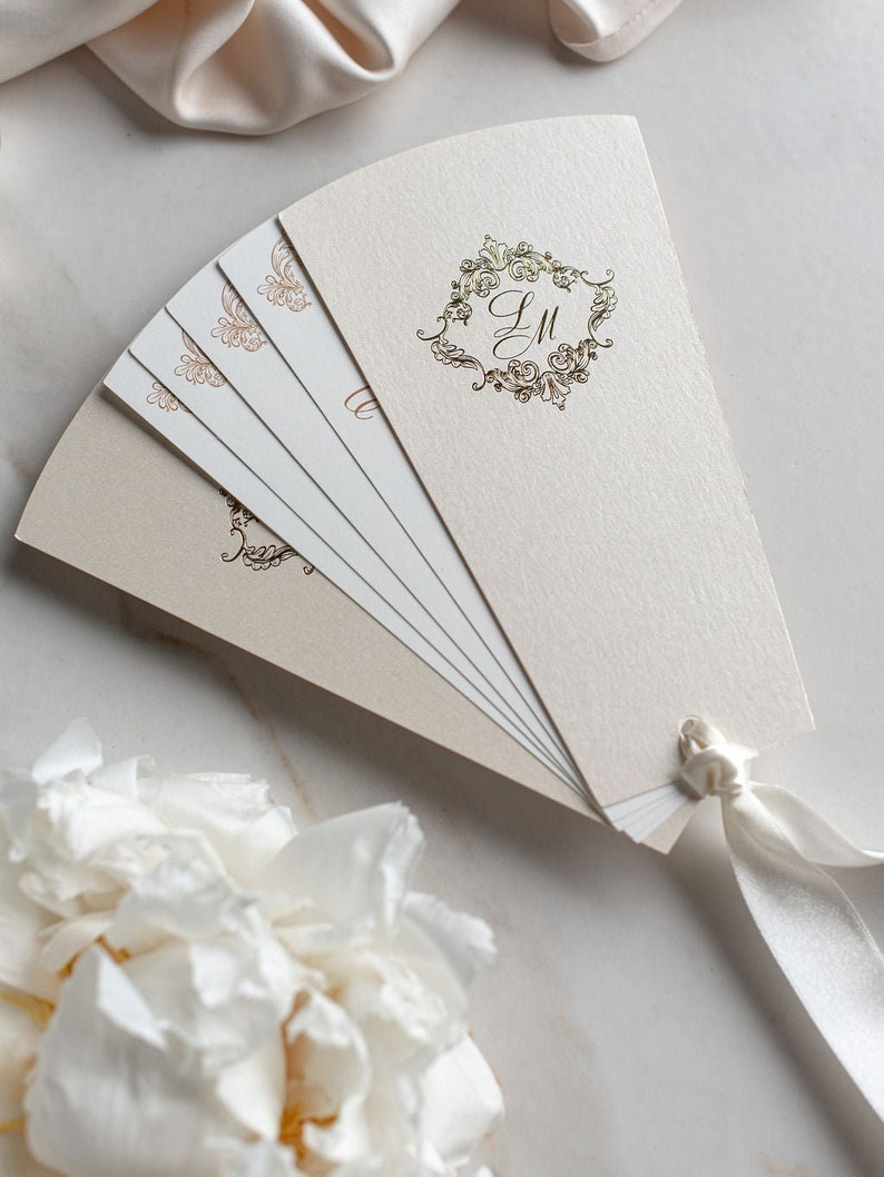 Program Petals Wedding Program Fans Petal Fan Programs Fan Programs Order - Etsy