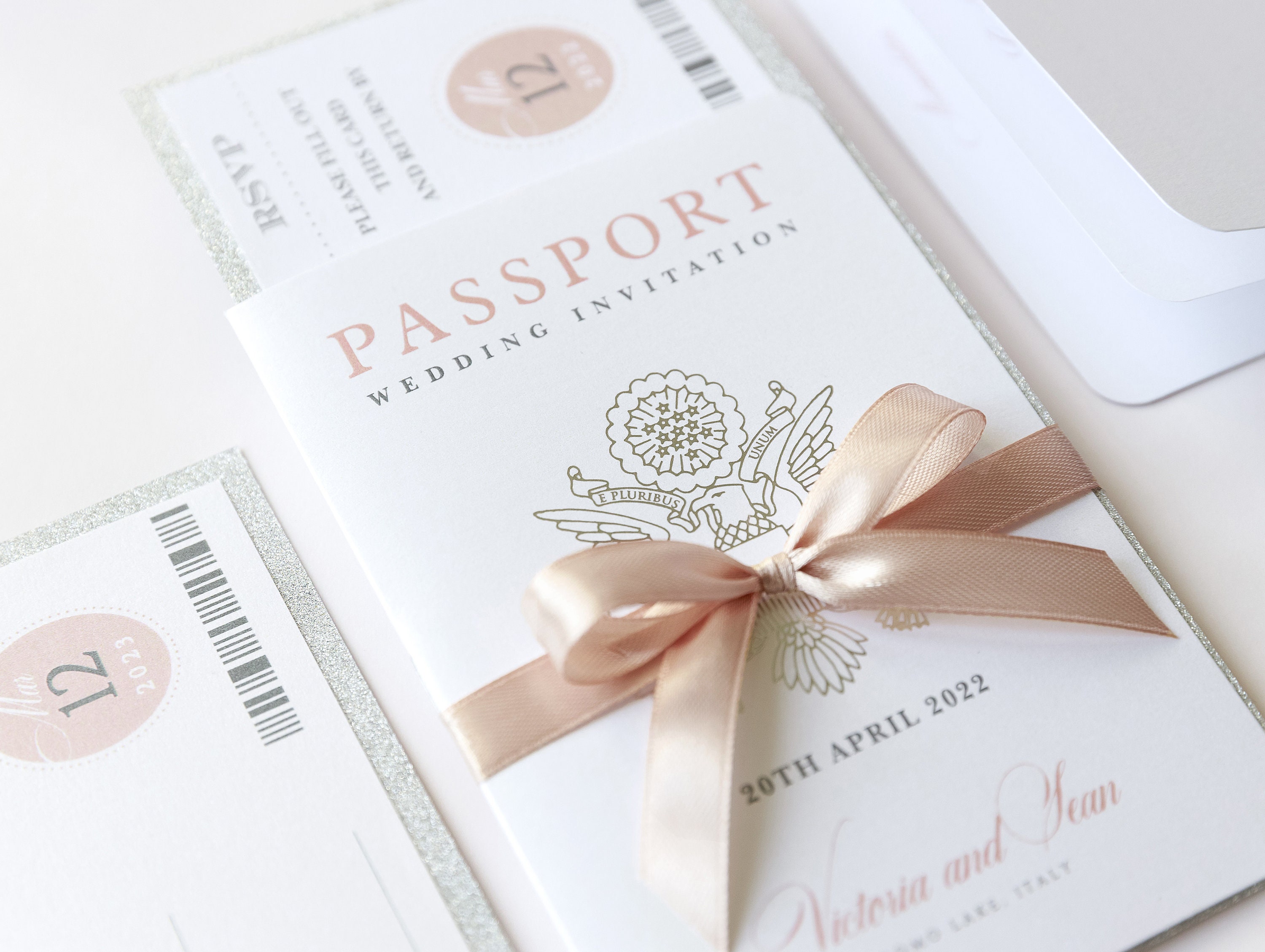Enveloppe mariage passeport - Mariage