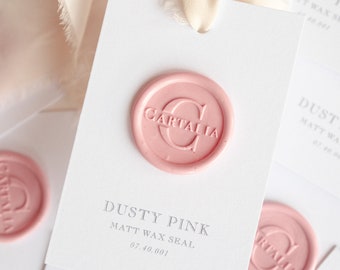 Blush Wax Seal , Wax Seal Stickers , Bespoke Wax Seals, Wedding Invitation Wax Seal, Envelope Wax Seal Any Design & Motif, Initials Wax Seal