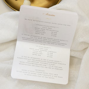 Gold Invite Plane Luxury Passport Wedding Invitation Plane Engraved, Gold Foil Boarding Pass,Wedding Abroad, Destination Wedding,Travel image 7