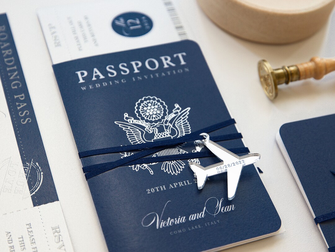 United States Passport Wedding Invitation Luxury Passport With Plane