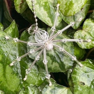 Crystal Spider Suncatcher Window Hanging, Beaded Spider decoration, Prism sun catcher, home decor, gift idea