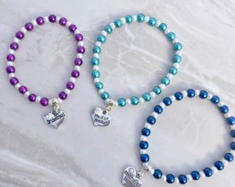 Pulsera de dama de honor con cuentas de perla para adultos, pulsera de dama de honor, joyería de boda, regalo de dama de honor