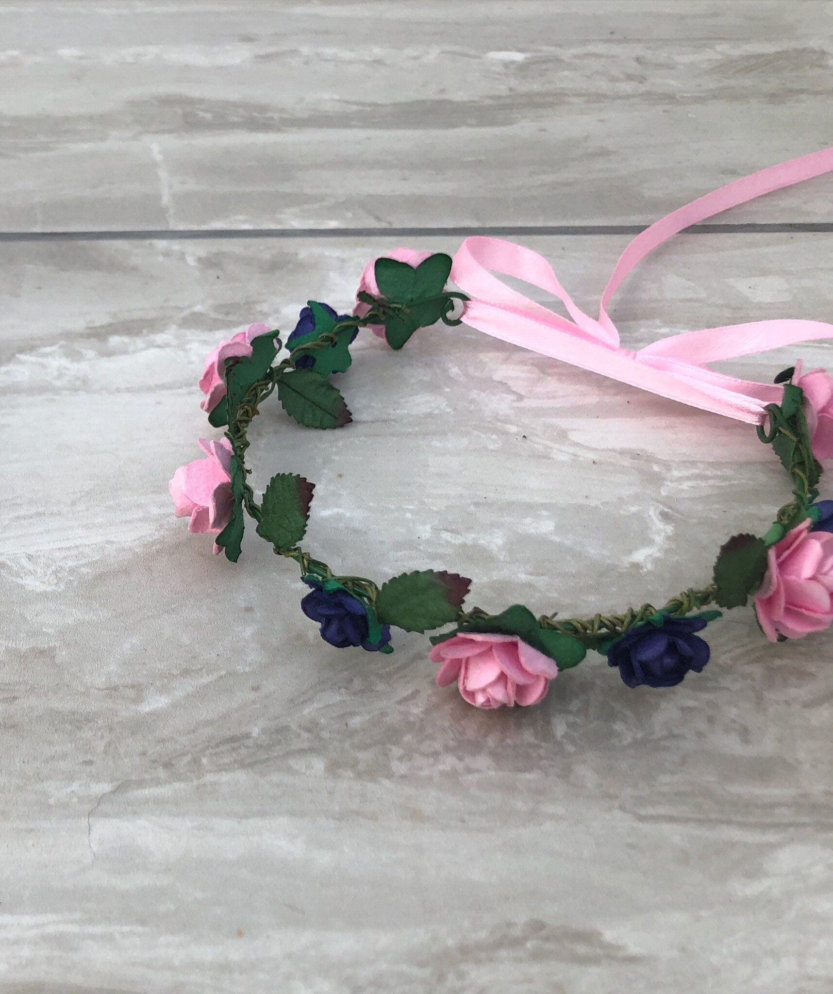 Flower crown paper flower crown wedding crown bridal floral Etsy