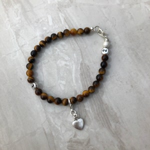 Tiger&#39;s eye weight loss tracker bracelet, slimming aid, weight loss, lifestyle aid, weight watchers, gift for her, goldstone bracelet, diet