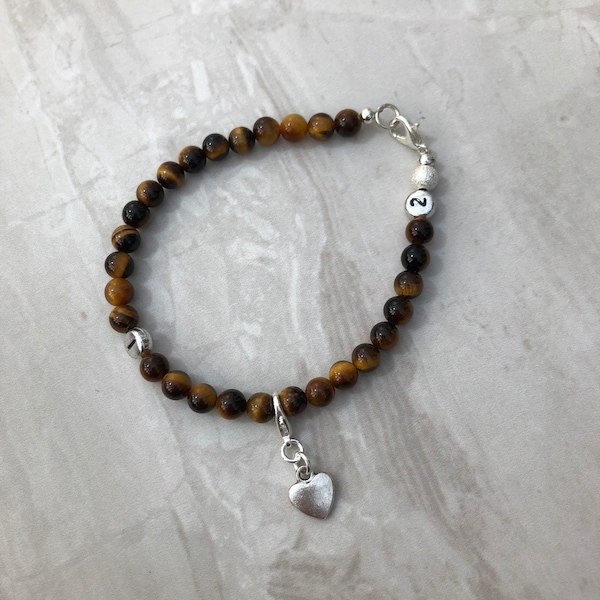 Tiger's eye weight loss tracker bracelet, slimming aid, weight loss, lifestyle aid, weight watchers, gift for her, goldstone bracelet, diet