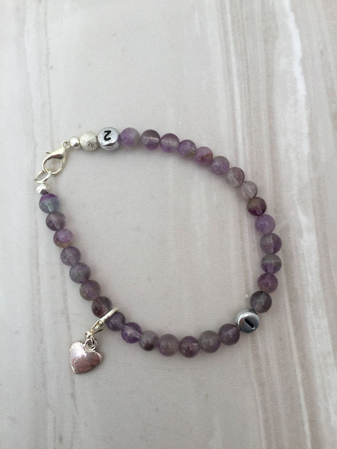 Amethyst Weight Loss Tracker Bracelet Slimming Aid Weight - Etsy UK