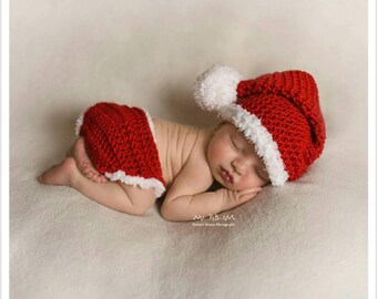 newborn knitted christmas outfit