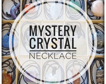 Mystery Crystal Necklace, Handmade Intuitive Crystal Jewelry, Natural Gemstone Necklace, Crystal Gift for Women or Men, READ DESCRIPTION