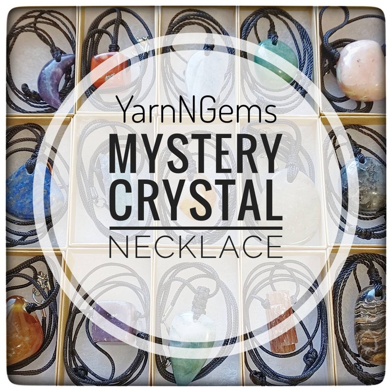 Mystery Crystal Necklace, Handmade Intuitive Crystal Jewelry, Natural Gemstone Necklace, Crystal Gift for Women or Men, READ DESCRIPTION image 9