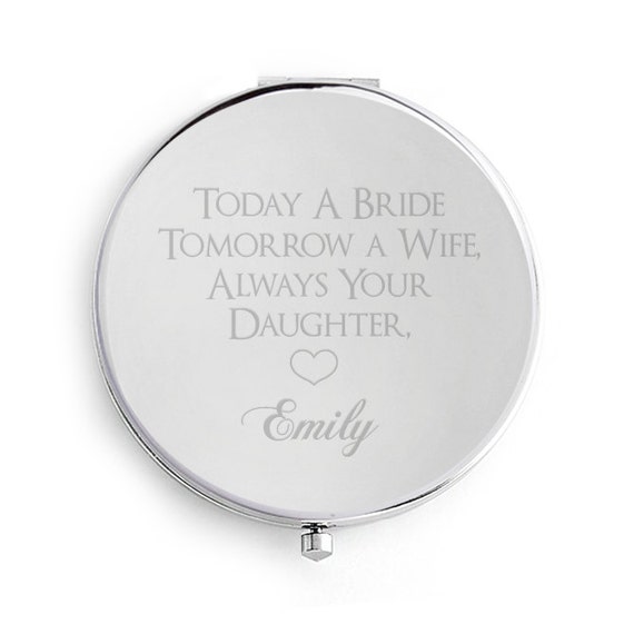 mother of the bride compact mirror