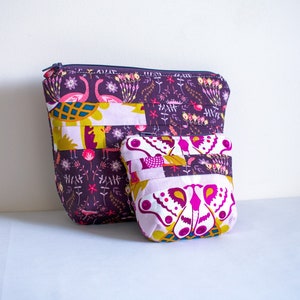 Pouch PDF Sewing Pattern, Pippi pouch pattern (Includes SVG File) 2 sizes, Makeup pouch, PDF Sewing tutorial, Travel pouch, Toiletry bag