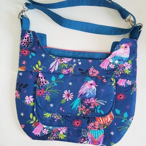 Umhängetasche PDF Schnittmuster, Ellie Tasche, Umhängetasche, Alltagstasche, Nähanleitung, Lerne diese DIY-Tasche zu nähen, Video zum Nähen